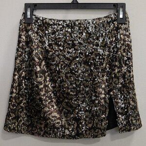 Olivaceous sequins mini skirt-S